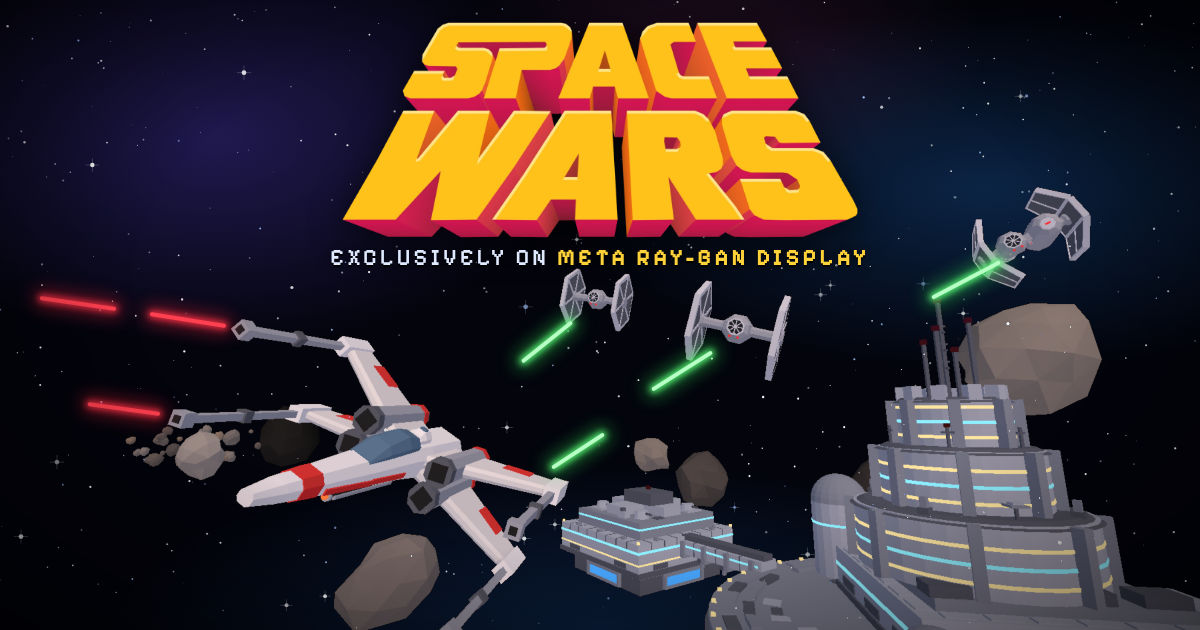 I built a 3D space combat game for Meta Ray-Ban Display glasses 🚀
